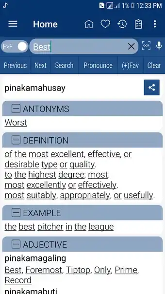 English to Tagalog Dictionary